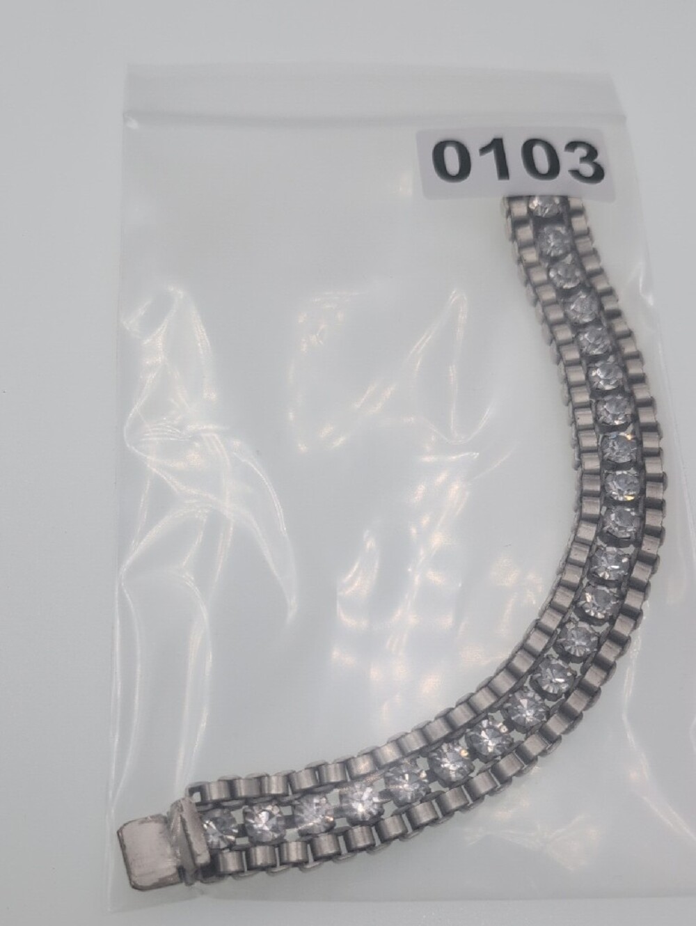 Loren Hope Carly Silver-Tone Bracelet with Clear Crystals 0103 - Picture 8 of 8